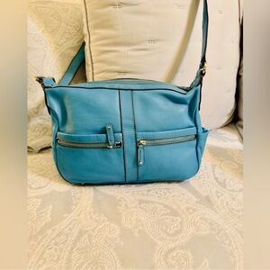 Tignanello Blue Crossbody Bag